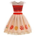 thumbnail image 2 of Girls Moana Adventure Outfit Dress Skirt Set Princess Dress Up Halloween Costume, 2 of 5