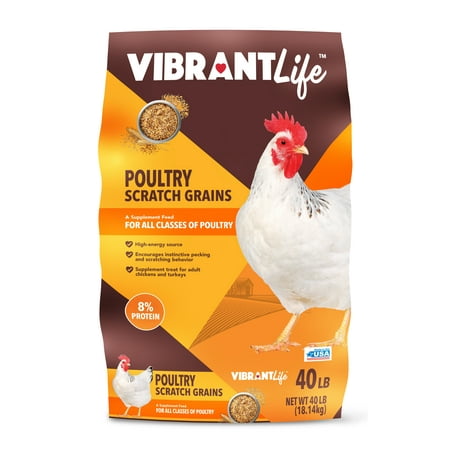 Vibrant Life Poultry Scratch Grains, 40 lb