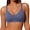 Blue, variant on Jelly Sports Bras for Women Large Bust Gathered Wireless Yoga Vest Soft Support Smooth Seamless Underwear Bra Pink - M