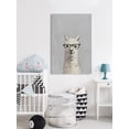 thumbnail image 3 of Marmont Hill White Llama with Glasses III Canvas Wall Art, 3 of 7