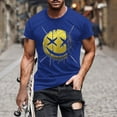 thumbnail image 1 of Blusas y camisas de manga corta y cuello redondo para hombre. Blusas/camisetas de manga corta con cuello redondo y estampado de Halloween para hombre. Blusa para hombre., 1 of 5