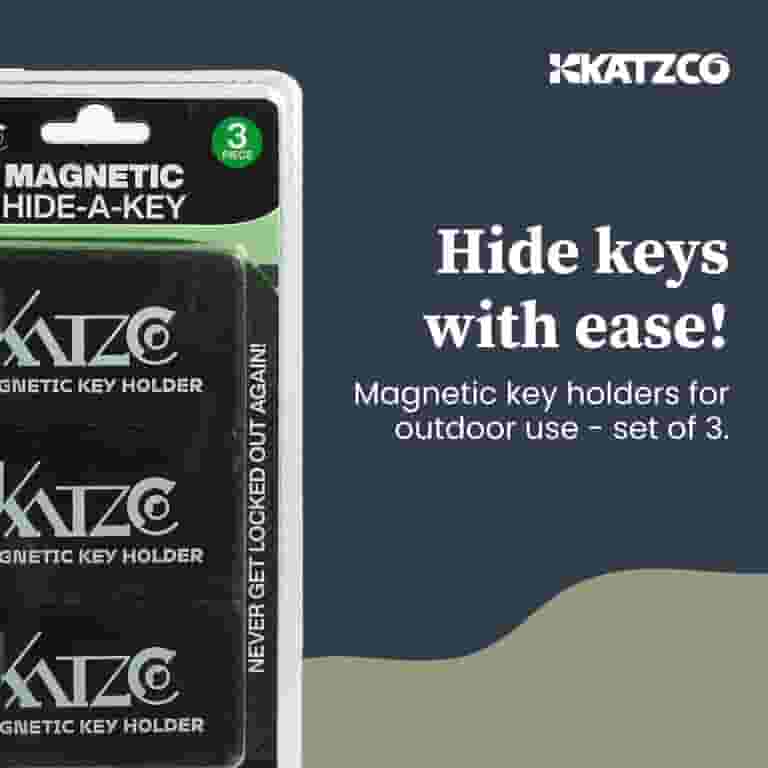 Key Track Magnets Jumbo Magnetic Key Holder Magnetic Hide-a-Key Case - Jumbo Size Strong ...