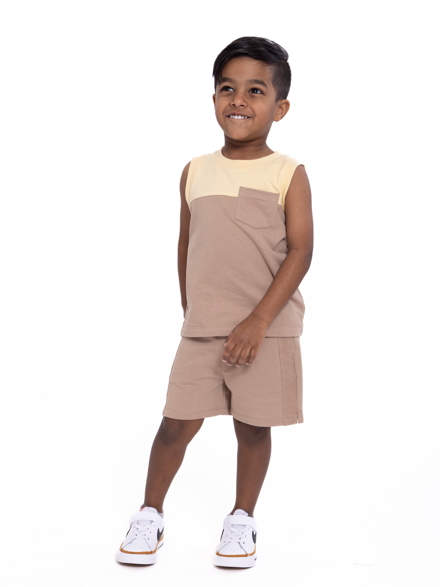 Wonder Nation Toddler Boys Tank Top and Shorts Set, 2-Piece, Sizes 12M-5T