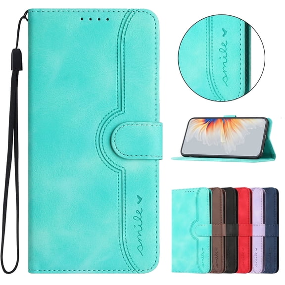 Allytechgroup Cards Slots Leather Wallet Cell Phone Case for Google Pixel 8, Green