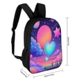 thumbnail image 2 of Dreamy Cosmic Love Landscape 3D Print 17in adolescent backpack Bags Laptop, 2 of 5