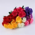 thumbnail image 5 of Leke 1Pc Artificial Flower Multiple Colour Carnation Begonia Artificial Flowers Plastic Fake Plants Home Party Wedding Decoration, 5 of 9