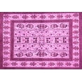 thumbnail image 1 of Ahgly Company Indoor Rectangle Abstract Pink Contemporary Area Rugs, 7' x 10', 1 of 4