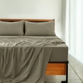 thumbnail image 6 of Lux Decor Collection Queen Bed Sheets Set Brushed Microfiber High GSM, 4 Piece Sheet Set upto 16 inches Deep Pocket Bedding Sheets & Pillowcases - Beige, 6 of 8