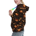 thumbnail image 2 of Wukai Halloween With Pumpkins Print Womens Hoodies Fleece Sweatshirts Long Sleeve Sweaters Pullover Fall Outfits Winter Clothes-Large, 2 of 7