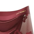 thumbnail image 4 of dazeni Women's Soft Satin Underwear Seamless High Waisted Ladies Panties Lace Trim Full Coverage Briefs Large Red, 4 of 5