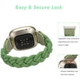 thumbnail image 4 of Wearlizer Elastic Band Compatible with Fitbit Sense 2/Sense/Versa 4/Versa 3 Watch Bands for Women, Slim Solo Loop Braided Strap Wristband Stretchy Woven Accessory, 4 of 6
