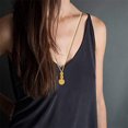thumbnail image 2 of Collar de mujer, accesorio de joyería de moda, decoración de vestir para chicas jóvenes, decoración colgante, collares colgantes brillantes, Ropa, zapatos y accesorios Miscelánea Dorado Guardurnaity AP011157-01B, 2 of 6
