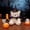 White, variant on Cute Halloween Teddy Bear Toy, Whimsical Pumpkin Bear Plush Ornament, Cream Stuffed Animal for Fall Decor, Kid-Friendly Halloween Party Gift & Home Display