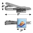 thumbnail image 3 of Downward Facing Dog Pug Doing Yoga Square Tie Bar Clip Clasp Tack- Silver or Gold, 3 of 5
