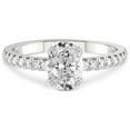 thumbnail image 3 of 2 Carat IGI Certified Oval Shape Lab Grown Diamond Engagement Ring | 14K White Gold | Serena Eternity Lab Diamond Ring | FG-VS1-VS2 Quality Friendly Diamonds, 3 of 5