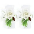 thumbnail image 4 of piezas de dama de honor de seda muñeca flor ramillete nupcial decoración de ceremonia de boda suministro blanco, 4 of 8
