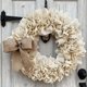 thumbnail image 4 of Decoraciones de Puerta Colgando Corolla de Arco de Burlap 40x43cm/15.7x15.7In, Decoraciones de Puerta de Vacaciones, Plástico Beige Impermeable para el Manto de la Escalera Del Hogar, 4 of 7