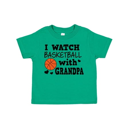 

Inktastic I Watch Basketball with Grandpa Boys Toddler T-Shirt