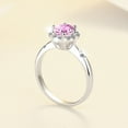 thumbnail image 4 of 1 Carat Moissanite Wedding Ring for Women Engagement Rings for Women Diamond 18K White Gold Plated 925 Sterling Silver Moissanite Diamond Promise Rings Womens Diamond Ring, 4 of 8