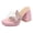 Pink, variant on Vedolay Pumps Shoes High Heel Ladies Heels Pointed Toe Heels Slingback Ankle Strap Wedding Shoes,Green 7