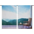 thumbnail image 2 of HGmart Blackout Curtains for Bedroom Thermal Insulated Curtains，Room Darkening Curtains with Rod Pocket for Living Room/Bedroom 52"x95" Mountain and Chair 3D Print Window Drape 2 Panels, 2 of 6