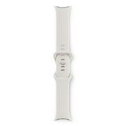 Google Pixel Watch - Android Smartwatch with Activity Tracking - Polished Silver Stainless Steel Case with Chalk Active Band - WI-FI