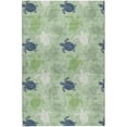 thumbnail image 2 of Addison Rugs Dream Shag Premium Machine Washable Transitional Turtles Green Rectangle Rug, 5' x 7'6", 2 of 8