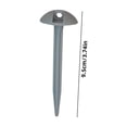 thumbnail image 3 of 50Pcs Tent Stakes 3.7 Inch Heavy Duty Canopy Anchoring Pegs - Tent Pegs Sand Stakes Outdoor Beach Spikes - For Camping Gardening Landscaping Backpacking, 3 of 4
