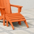 thumbnail image 3 of WestinTrends Malibu Outdoor Adirondack Style Ottoman, Orange, 3 of 14