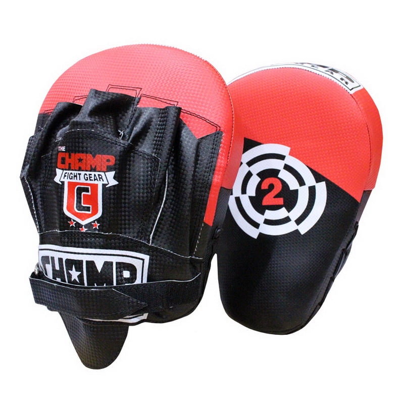 The Champ Focus Mitts Black by The Champ Fight Gear