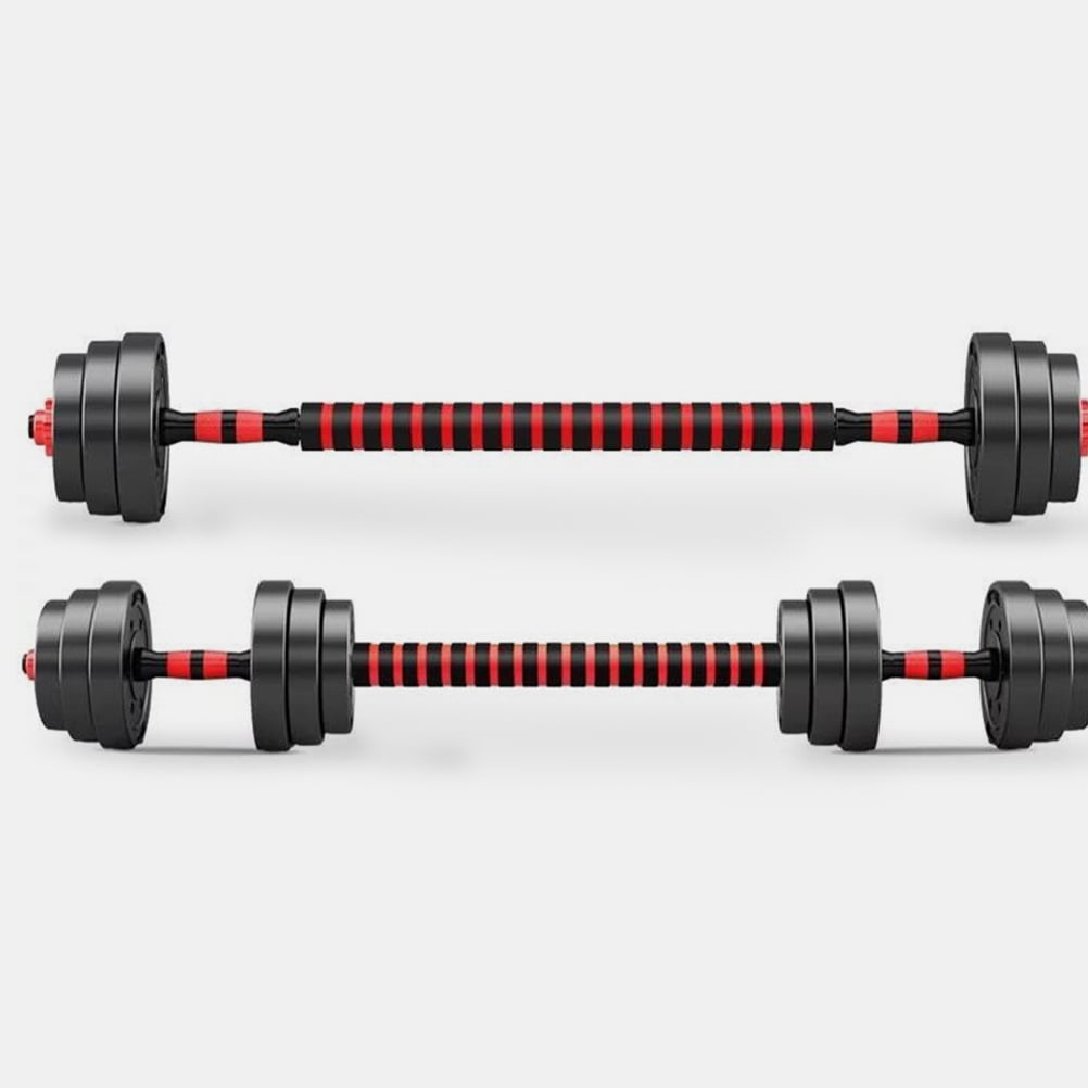 OFFIGAM 1 Set Dumbbell Grips Red Foam PVC For Barbell Conversion Gym Equipment