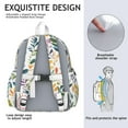 thumbnail image 5 of Colorful Leaves Pattern Backpack for School,Cute School Bag,Schoolbag with Adjustable Shoulder Straps & Padded Back,13.4"x11"x4.7", 5 of 6