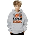 thumbnail image 4 of 100 Days of School Hoodie for Kids Boys Girls Letter Graphic Print Long Sleeve Sweatshirt Preppy Back to School Sweatshirts, 4 of 4