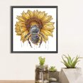 thumbnail image 2 of 5D bricolaje taladro parcial diamante pintura girasol abeja decoración del hogar (XD063) FLhrweasw Nuevo, 2 of 9