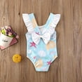 thumbnail image 3 of Aunavey Toddler Baby Girl One-Piece Swimsuit Shell Starfish Ruffle Swimwear Summer Bikini Bathing Suit, 3 of 8