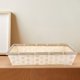 thumbnail image 3 of Bandeja de servir tejida a mano, rectangular, natural, para mesa de baño 40x28.5x9CM, 3 of 9