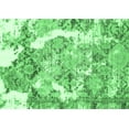 thumbnail image 1 of Ahgly Company Indoor Rectangle Abstract Emerald Green Modern Area Rugs, 7' x 9', 1 of 4