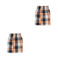 thumbnail image 3 of Minnieouse Ropa interior para hombre, bóxer tejido, pantalones cortos para hombre, mano de obra fina, al tacto, ropa para el hogar, ropa de Naranja METRO 2piezas, 3 of 6