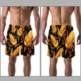 thumbnail image 3 of luoweisi Men's Beach Shorts Quick Dry Swim Trunks with Mesh Lining Thanksgiving Corn S, 3 of 5
