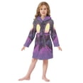 thumbnail image 6 of FORMRS Niños Bathrobe Unisex Hooded Robe Soft Plush Pajamas Sleepwear, Size 2-3T, Black Neon Road, 6 of 7