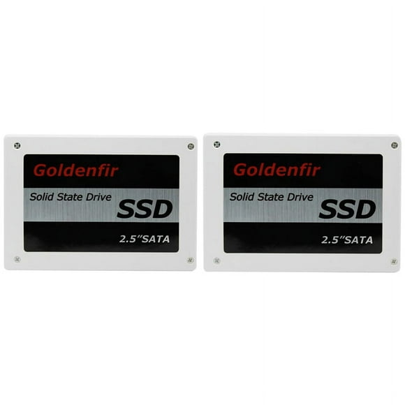 Goldenfir 2 Pcs SSD 2.5 Hard Drive Disk Disc Solid State Disks 2.5Inch Internal SSD, 128GB & 240GB