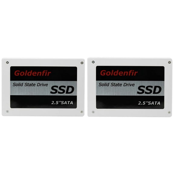 Goldenfir 2 Pcs SSD 2.5 Hard Drive Disk Disc Solid State Disks 2.5Inch Internal SSD, 128GB & 240GB