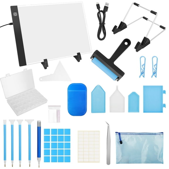 TSV 76pcs A4 LED Light Pad Diamond Painting Accessories for Diamond Art Craft, Diamond Painting Kits, Diamond Art Kits, Diamond Art Accessories
