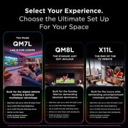 TCL 55” QM7L Series SQD-Mini LED QLED Smart Google TV (NEW 2026) - TCL Deep Color System with Super QLED, Up to LD2100 Precise Dimming Series, Up to HDR3000 Peak Nits, Bang & Olufsen Audio - 55QM7L