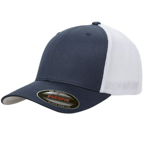 Flexfit Men's Visor, Navy/White, XX-Large