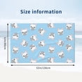 thumbnail image 2 of Blue Cute French Bulldog Bath Towel, Highly Absorbent towels for bathroom Quick Drying Microfiber Bath Towels for Body, Soft Shower Towels for Sport, Yoga, SPA, Gym 27x55in, 2 of 5
