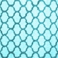 thumbnail image 1 of Ahgly Company Indoor Square Trellis Light Blue Contemporary Area Rugs, 3' Square, 1 of 4