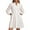 White, variant on PRETTYGARDEN Women's Spring Long Puff Sleeve Mini Dress Hollow Out Lace V Neck A Line Ruffle Casual Party Dresses