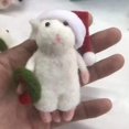 thumbnail image 3 of Twinkseal Felt Mouse Decoration Handmade Felt Mouse Ornament Super Soft Desktop Decoration Christmas Mouse Decor, 3 of 8