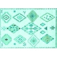 thumbnail image 1 of Ahgly Company Indoor Rectangle Solid Turquoise Blue Modern Area Rugs, 5' x 8', 1 of 4